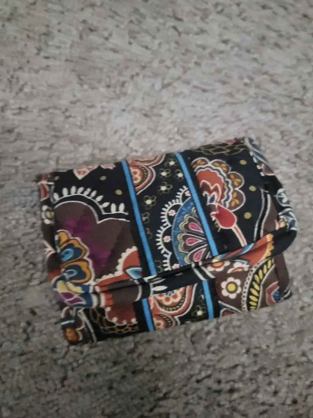 Vera Bradley trifold wallet in Kenington retired pattern